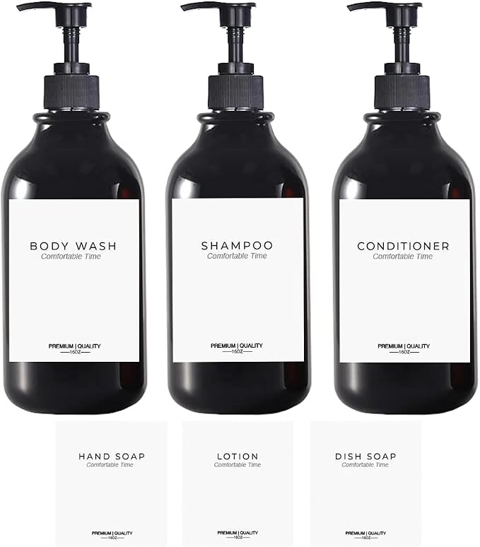 3 Pack of Shampoo and Conditioner Bottles by Gails+Willing