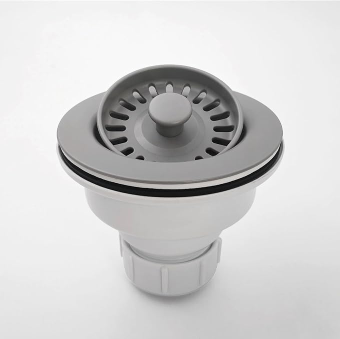 3-1/2 Inch Polymer Slate Gray Sink Drain Assembly - Image 3