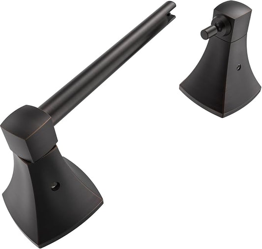 Toilet Paper Holder Wall Mount Oil Rubbed Bronze Double Post Pivoting Tissue by WZRUA