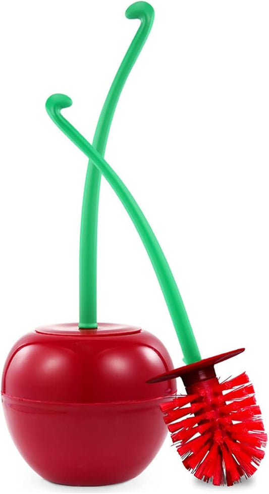 Cherry Toilet Brush and Holder Bathroom Funky Cute Toilet Brush Cherry Toilet by DRAMLOR