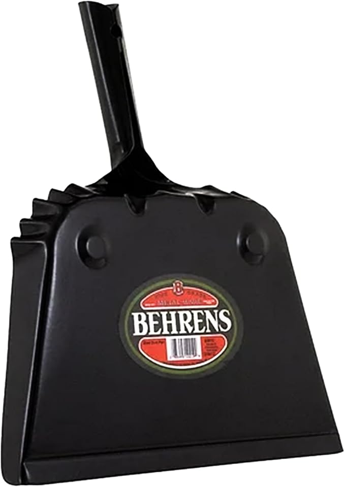 Behrens Portable Weatherproof Galvanized Steel Corrugated Dustpan - Image 7
