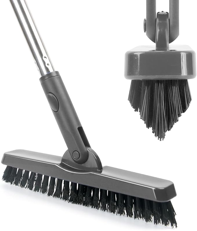 CELOX Heavy Duty Long Handle Scrub Brush, Tile Scrub Brush by CELOX