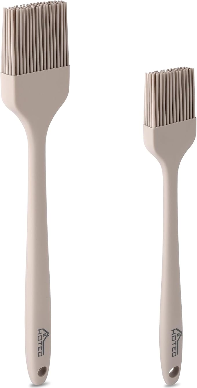 HOTEC Basting Brushes Silicone Heat Resistant Pastry Brushes Spread Oil Butter by Hotec
