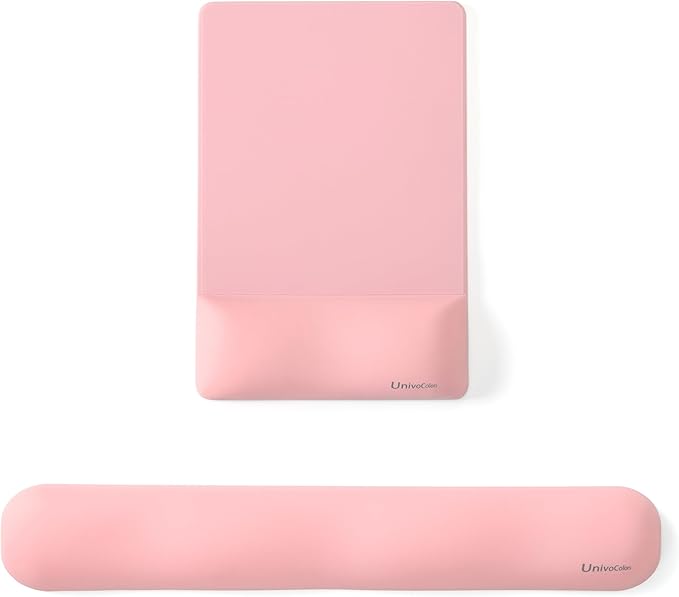 UnivoColors Design-Wave Set of Keyboad Wrist Rest & Mouce Pad, Artificial by UnivoColors