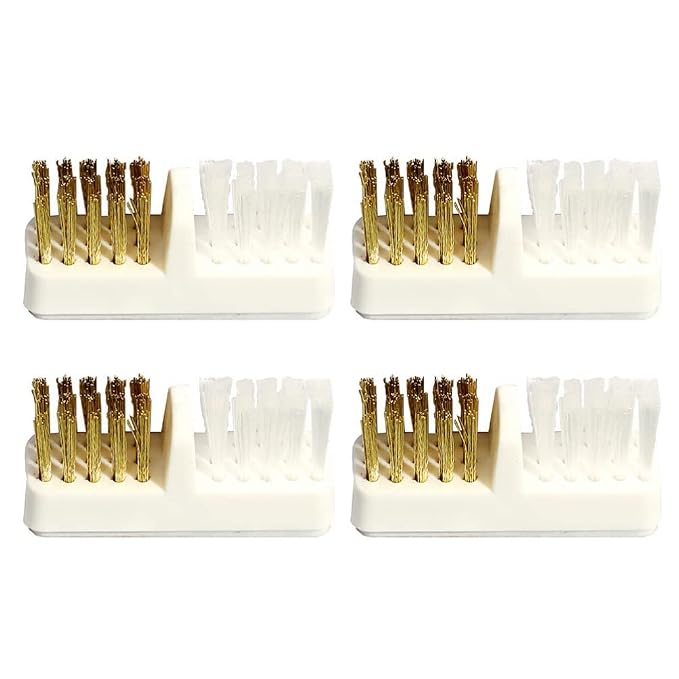 minkissy Cleaning Brushes for Drill 4pcs Drill Brush Copper Wire Bristles Nail by minkissy