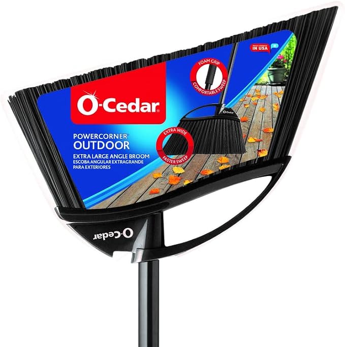 O-Cedar Angle Broom 157950 Outdoor Power Angle Broom - Image 3