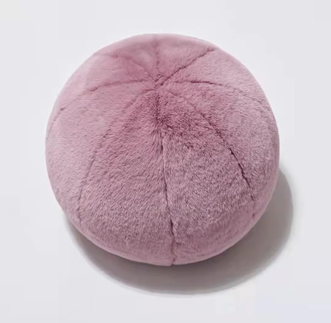 MOJUN Round Plush Ball Throw Pillow, 11" Ball Pillow Decorative Throw Pillow Floor Pillow Cushion, Sphere Pillow for Chair Couch Sofa Bedroom Gift, Purple