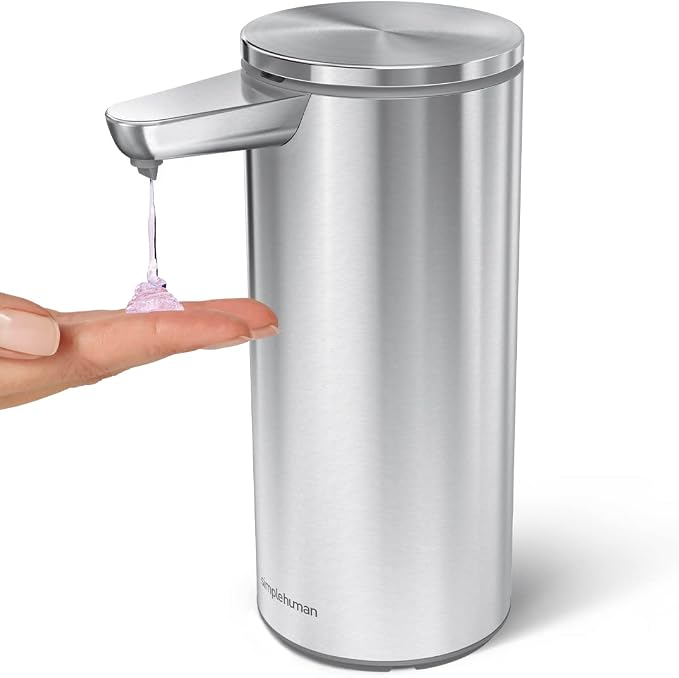 simplehuman 14 oz. Touch-Free Rechargeable Sensor Liquid Soap Pump Dispenser - Image 2