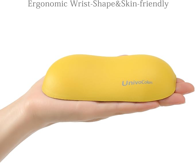 UnivoColors Design-Wave Wrist Rest, Artificial Sheepskin+Memory - Image 5