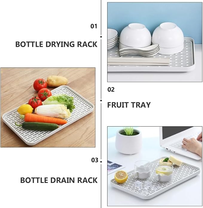 Double Layer Bottle Drying Rack and Drain Tray - Image 8