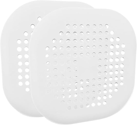 2 Pack 5.5 Inch / 140mm Drain Hair Catcher, Silicone Sink Drain Strainer Square - Image 2
