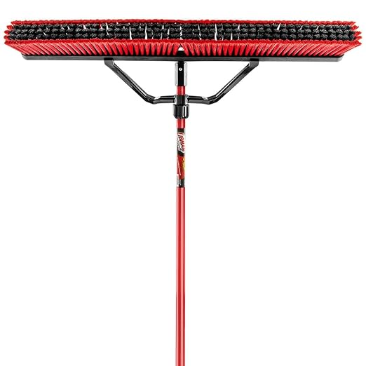 Libman Commercial 1101 Multi-Surface Heavy Duty Push Broom, Stainless Steel - Image 2
