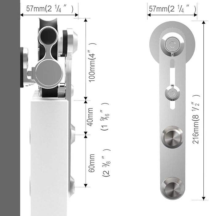 TSMST 15FT Sliding Barn Door Hardware Kit, Top Mount Stainless Steel Heavy Duty - Image 5