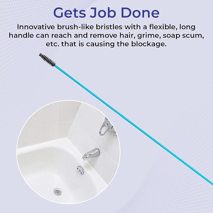SAGEFINDS Flexible Drain Cleaning Sticks | Quickly Removes Clogs | Effective in - Image 3