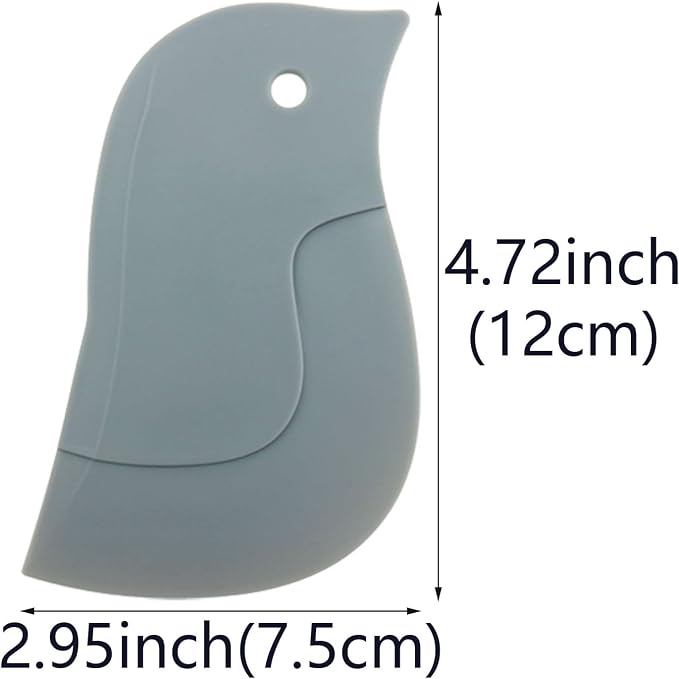 6 PACK Multifunctional Penguin Shape Silicone Scraper Soft Kitchen Cleaner - Image 2