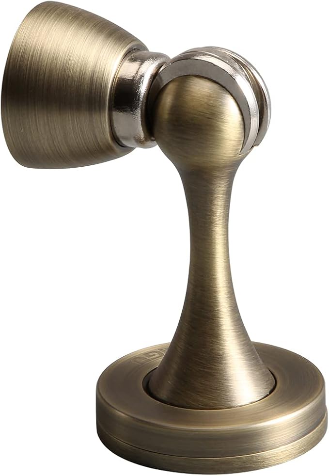 YAGU Door Stopper 4 Pack Magnetic Door Stops, Zinc Alloy Brushed Bronze Door by YAGU