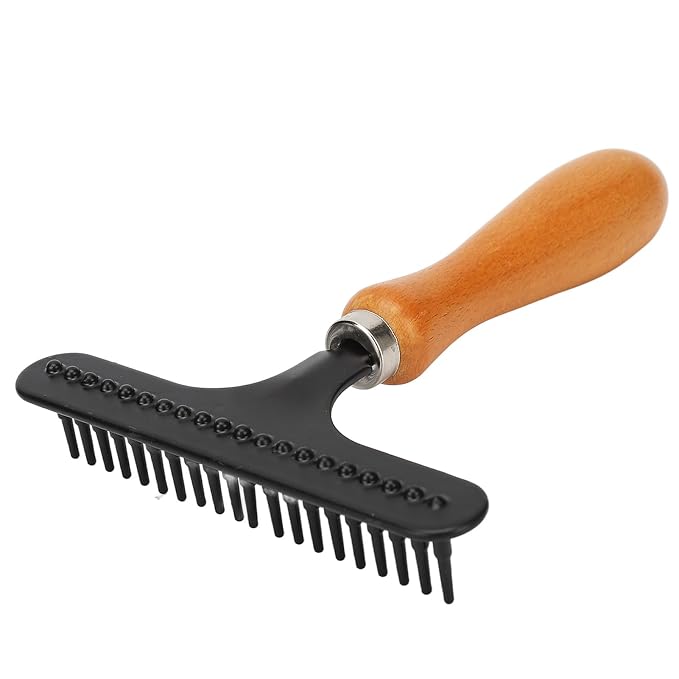 Carpet Rake, Portable Stainless Steel Handheld Carpet Rake Cleaning Grooming - Image 3