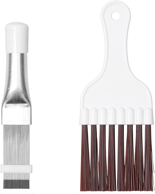 Air Conditioner Condenser Fin Comb and Cleaning Brush Set, Stainless Steel Fin by Unknown
