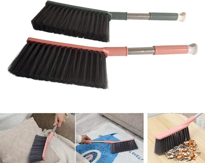 2 Pack Soft Bristle Bed Sheets Sweeping Cleaning Brush - Image 5