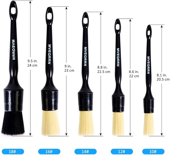 Boars Hair Ultra Soft Detailing Brushes Set - Image 2