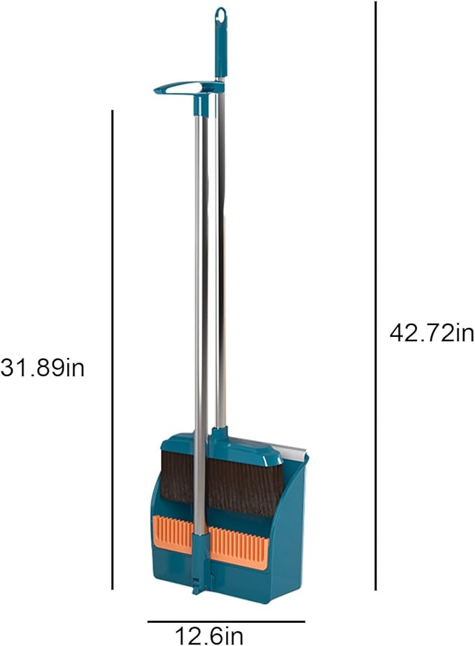 42.7'' Broom with Dustpan Combo Set, House Warming Gifts New Home, Dust pan and - Image 7