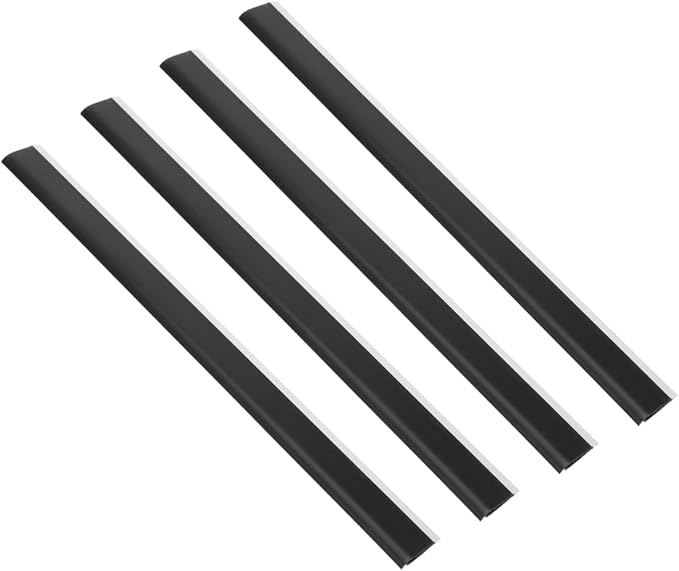 FRCOLOR 4Pcs Rubber Dustpan Edge Strips Inlet Pressing Guards by FRCOLOR