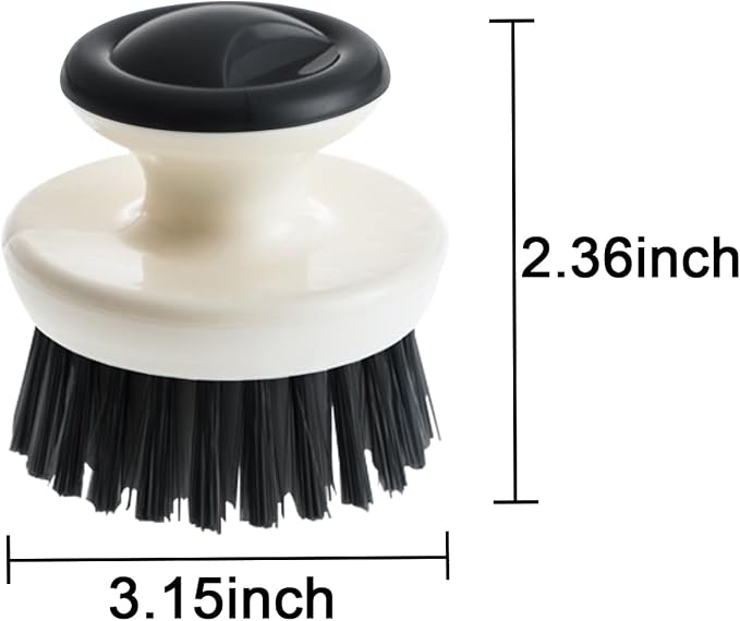 Dish Scrub Brush, Ergonomic Grip Palm Brush, Kitchen Scrub Brushes - Image 4