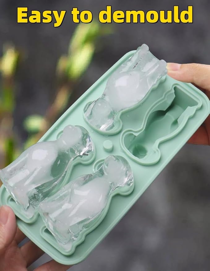 Cute 3D Labrador Dog Silicone Ice Cube Tray Mold Cartoon Animal Ice Box BPA-Free - Image 4
