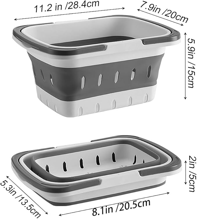 Portable Folding Plastic Bath Caddy - Image 2