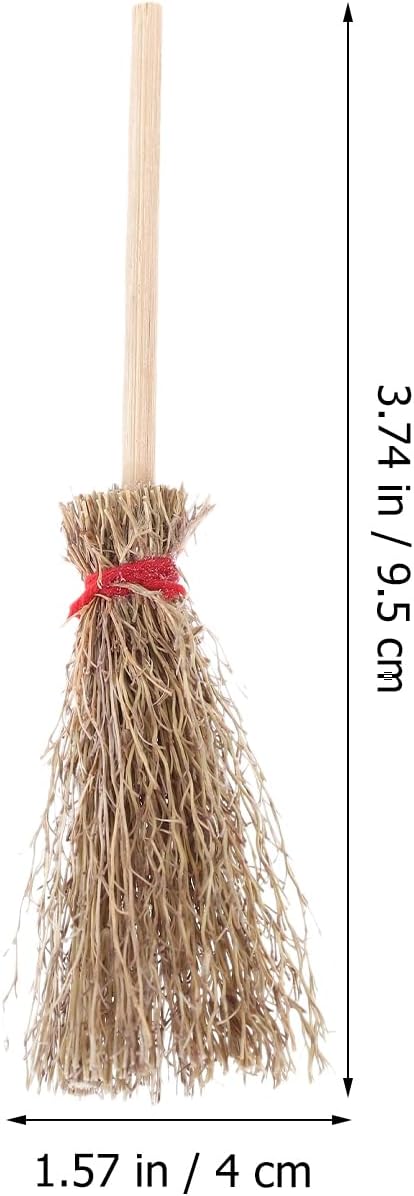 ULTNICE Mini Broom Hanging Witches Prop Broom - Image 3