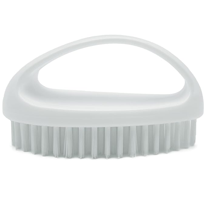 Hand and Nail Brush for Cleaning Fingernails Fingers Nylon Firm Stiff Bristles by GKETN