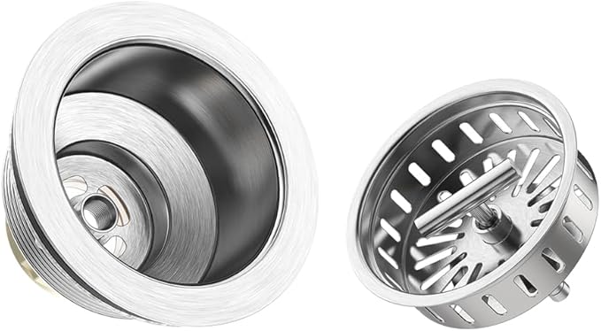 KONE Kitchen Sink Drain Sink Strainer 3-1/2 Inch Drain Assembly Kit Replacement - Image 4