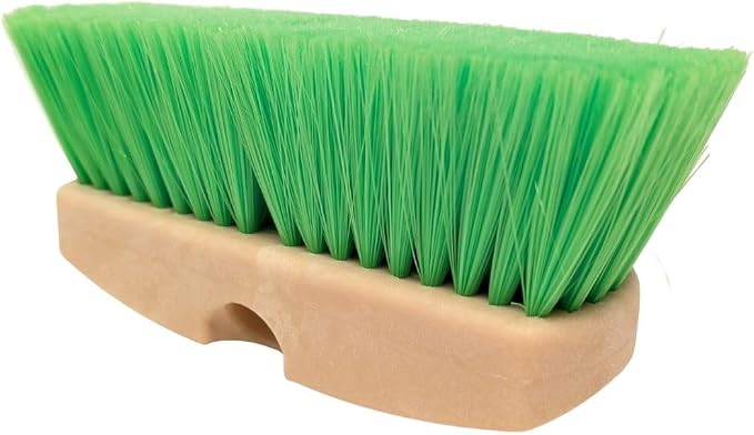 Teravan Green Flow Through Brush Head, 8-Inch Extra Soft Bristle Brush - Image 2