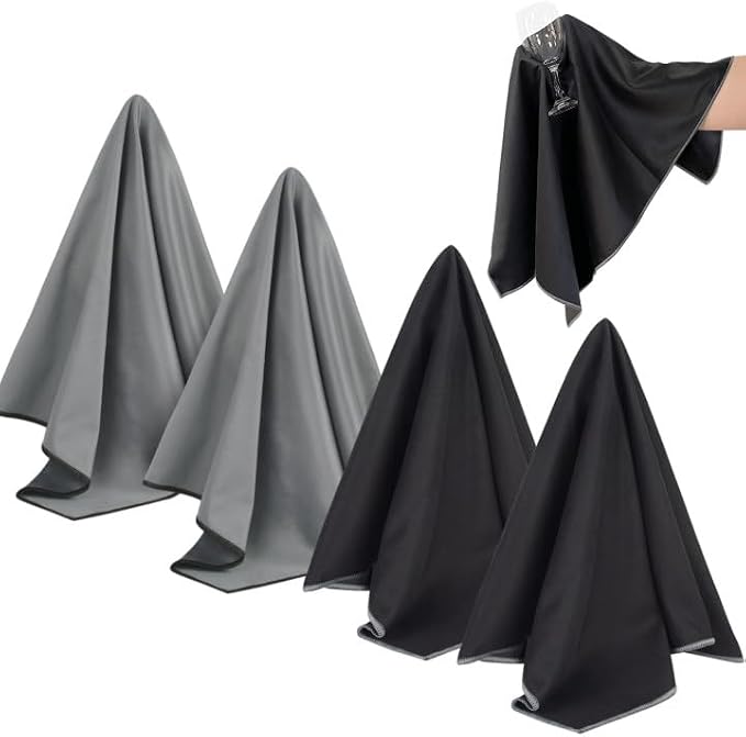 SINLAND Microfiber Glass Polishing Cloths Large Size Thick Lintless Drying by SINLAND