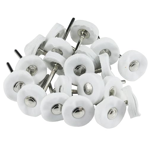 Luo ke 20 Pcs Little Buffing Wheel, 1/8 Inch Cloth Polishing Wheel by Luoke