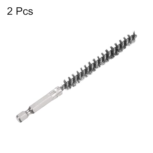 HARFINGTON 2pcs Stainless Steel Bore Brush 8mm Dia Cleaning Wire Brush - Image 3
