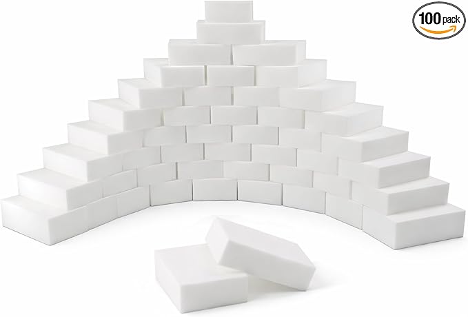 100 Pack Magic Cleaning Sponge Erasers, Non-Scratch Melamine Sponge Bulk by Unknown