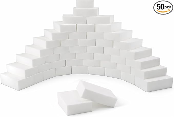 50 Pack Magic Cleaning Sponge Erasers, Non-Scratch Melamine Sponge Bulk by Unknown