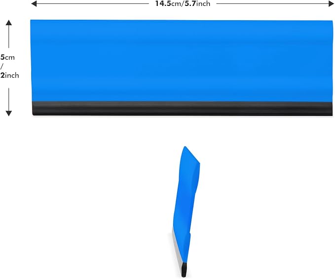 FOSHIO 6 Inch Rubber Squeegee for Kitchens, Shower and Car Windows, Film - Image 2