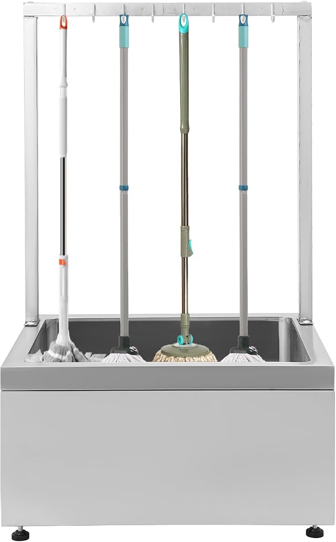 Stainless Steel Mop Sink, 661.39Lbs Capacity Mop Floor Sink Commercial Mop Sink by Unknown