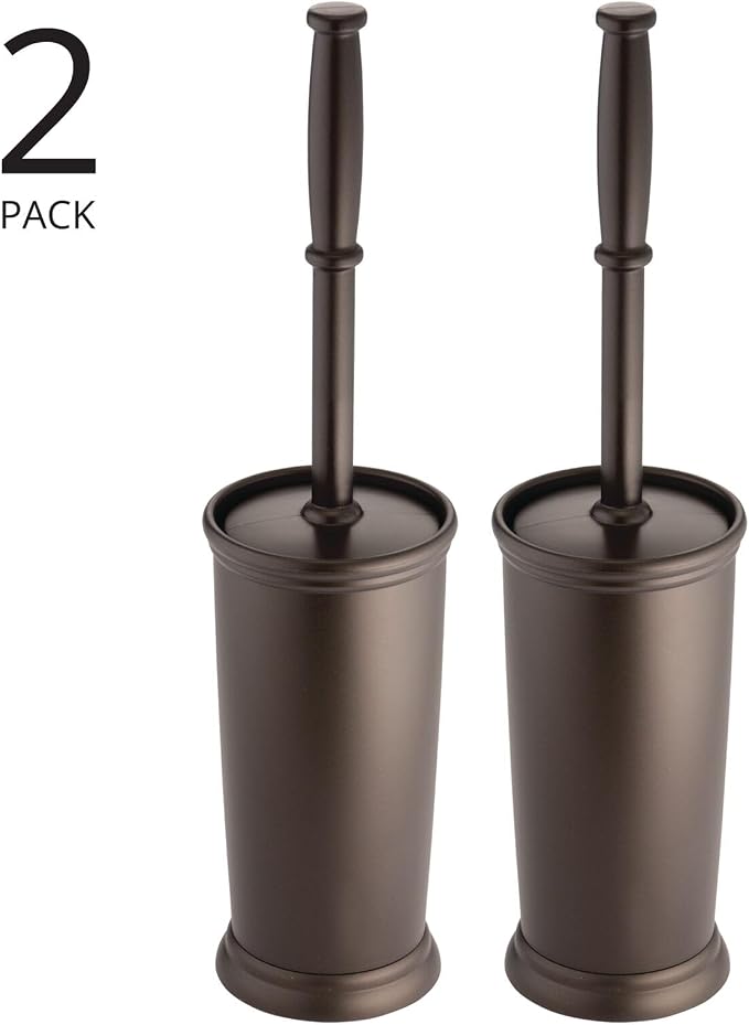mDesign Toilet Bowl Brush and Holder - Image 2