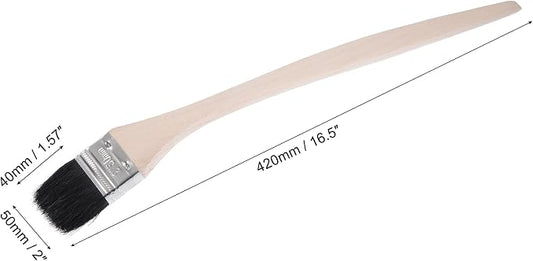uxcell Bent Radiator Paint Brush 17" Length 2" Width Bristle - Image 2