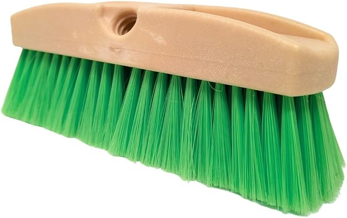 Teravan Green Flow Through Brush Head, 10-Inch Extra Soft Bristle Brush by Teravan