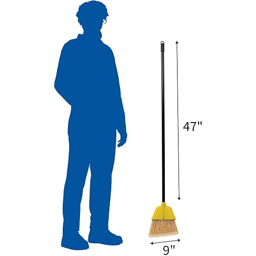Genuine Joe GJO58562 Lightweight Manual Angle Broom - Image 7