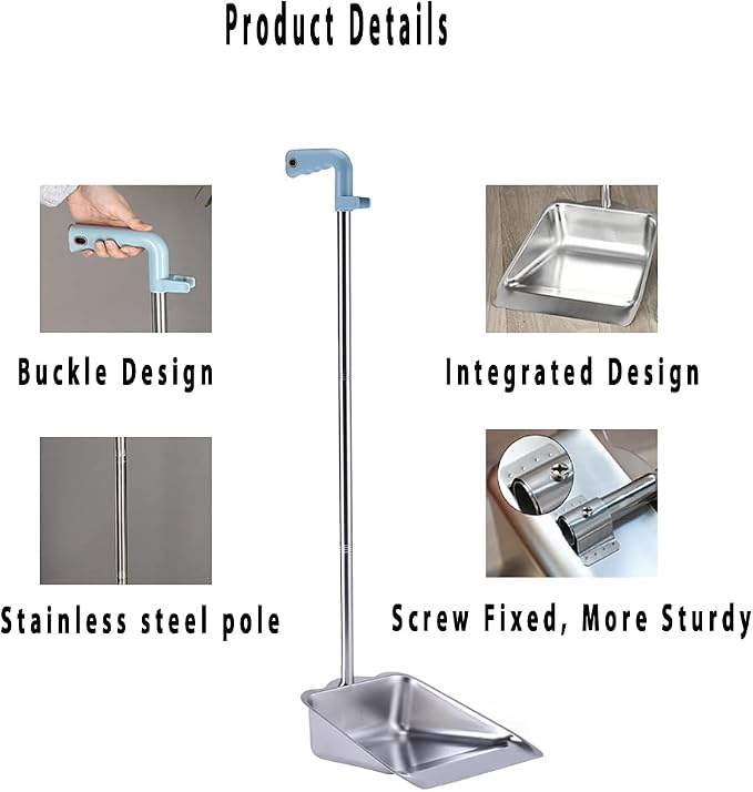 YONILL Dust Pans with Long Handle - Image 3