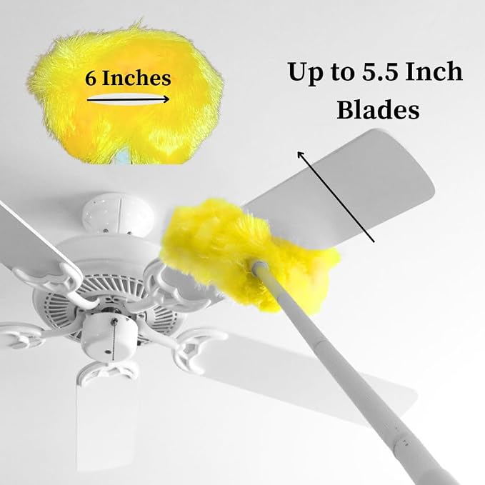 Evelots Ceiling Fan Blade Brush Cleaner - Image 3