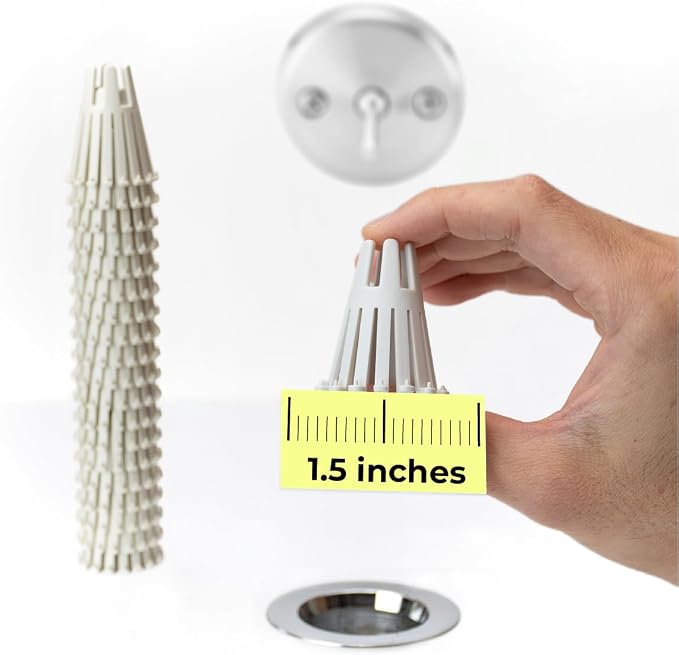 Disposable Mini HairClaw 20 Pack | Extra Small Bathtub Hair Catcher Strainer by HairClaw