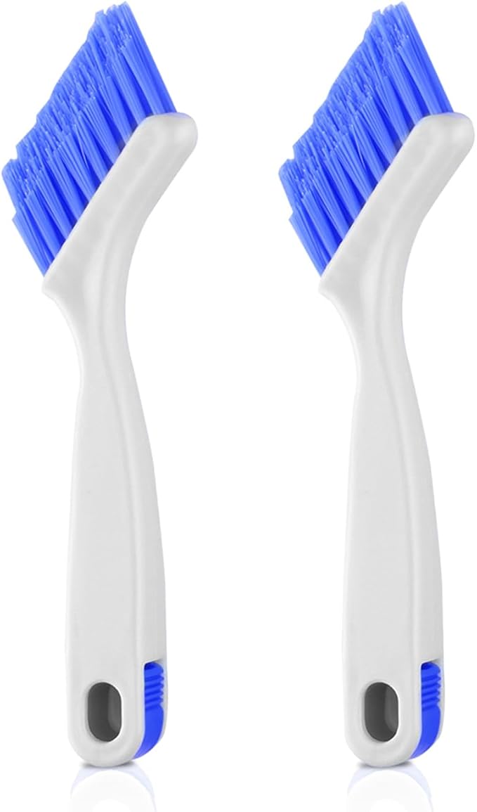 Small Scrub Brush Set for Deep Cleaning, 2 Cleaning Brushes for Window Tracks by iFlyMars