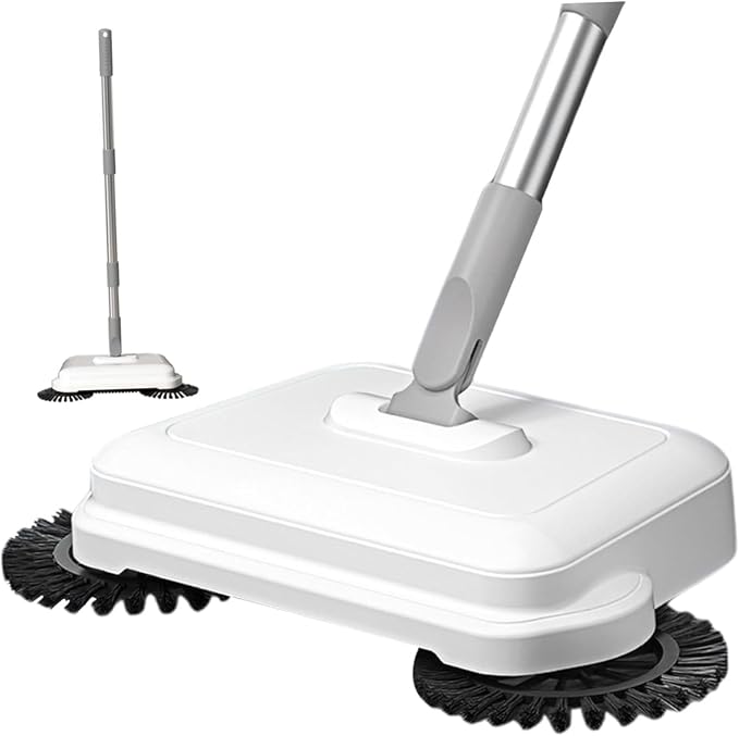 Floor Sweeper, 2-in-1 360° Rotating Hand Push Sweeper by Unknown