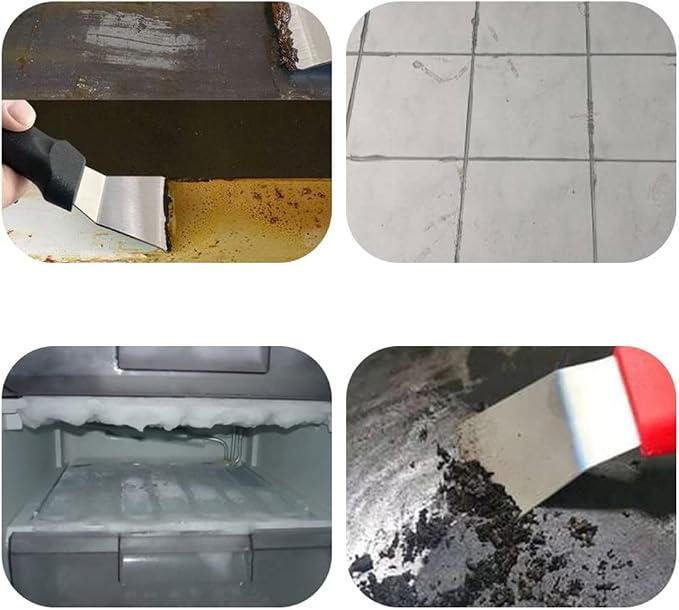 Stainless Steel metal Scraper, stove top Oven Scraper Tool non scratch - Image 3